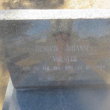 VORSTER Hendrik Johannes 1914-1964