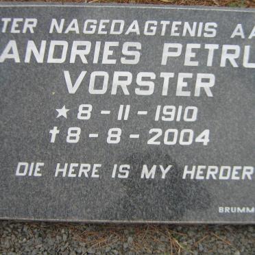 VORSTER Andries Petrus 1910-2004