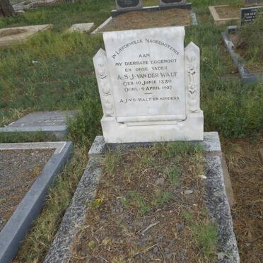 WALT A.S.J., van der 1880-1927
