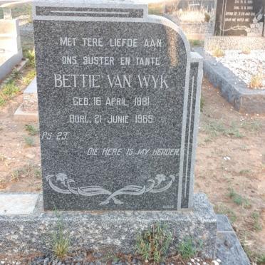WYK Bettie, van 1881-1965