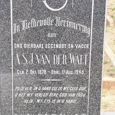 WALT A.S.J., van der 1878-1945