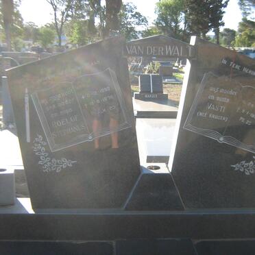 WALT Roelof Stephanus, van der 1898-1976 &amp; Vasti KRUGER 1911-1995