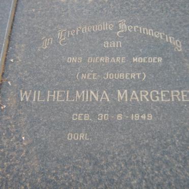 WALT Johannes Hendrik, van der 1946-1999 &amp; Wilhelmina Margaretha JOUBERT 1949-