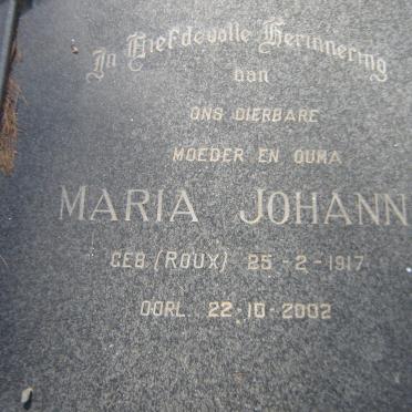 WALT Stefanus Johannes, van der 1912-1991 &amp; Maria Johanna ROUX 1917-2002