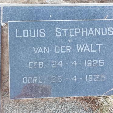 WALT Louis Stephanus, van der 1925-1925