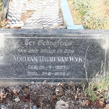 WYK Adriaan David, van 1897-1958