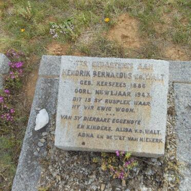 WALT Hendrik Bernardus, v.d. 1886-1943