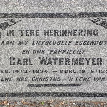WATERMEYER Carl 1894-1955
