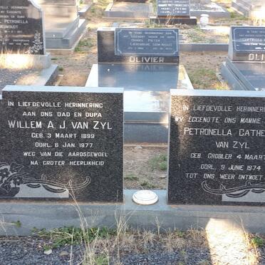 ZYL Willem A.J., van 1899-1972 &amp; Petronella Catherina GROBLER 1904-1974