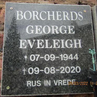 BORCHERDS George Eveleigh 1944-2020