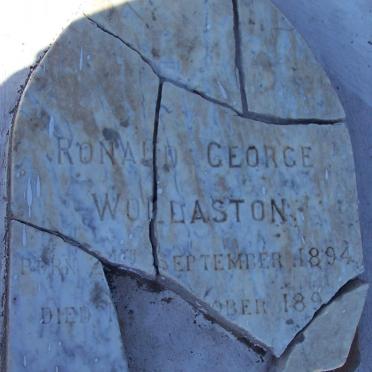 WOLLASTON Ronald George 1894-189?