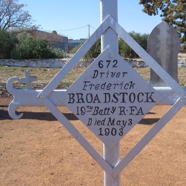 BROADSTOCK Frederick -1903