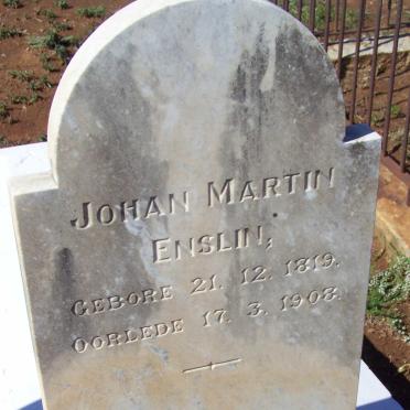 ENSLIN Johan Martin 1819-1908