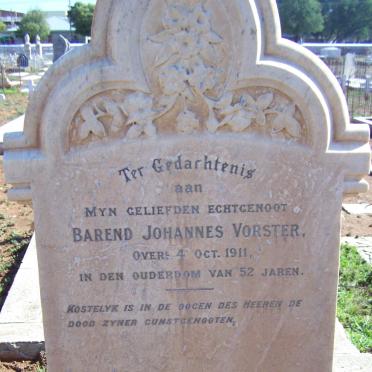 VORSTER Barend Johannes -1911