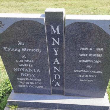 MNYANDA Noyanta Rosy 1922-2010