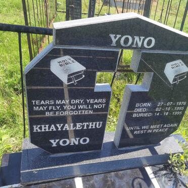YONO Khayalethu 1976-1995