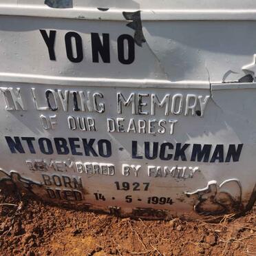 YONO Ntobeko Luckman 1927-1994