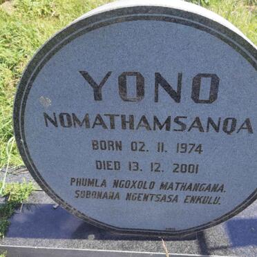 YONO Nomathamsanqa 1974-2001