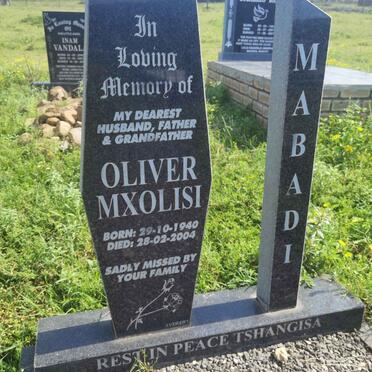 MABADI Oliver Mxolisi 1940-2004