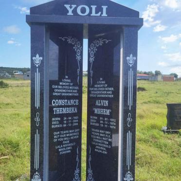 YOLI Alvin 1912-1974 &amp; Constance Thembeka 1925-2004