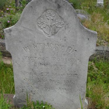 BIRKHOLTZ Victor Robert 1912-1912