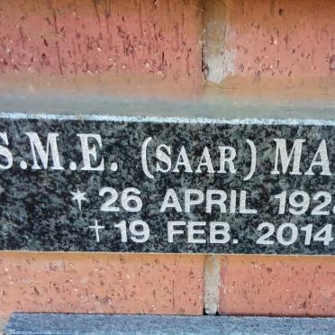 MARAIS S.M.E. 1928-2014