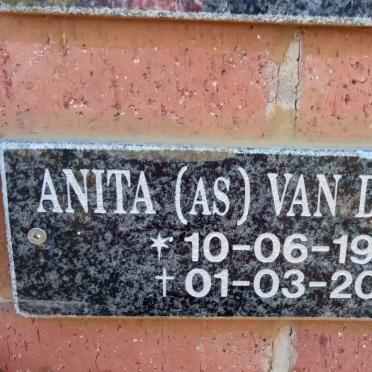 SPUY Anita, van der 1940-2017