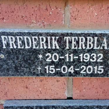 TERBLANCHE Frederik 1932-2015