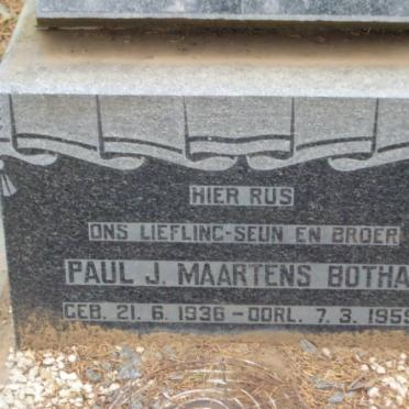 BOTHA Paul J. Maartens 1936-1959