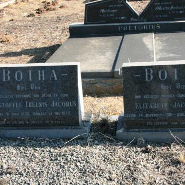 BOTHA Christoffel Theunis Jacobus 1908-1973 & Elizabeth Jacoba 1910-19?2