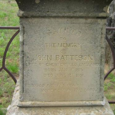 BATTESON John 1816-1891