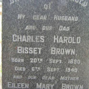 BROWN Charles Harold Bisset 1890-1949 &amp; Eileen Mary