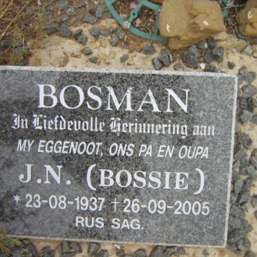 BOSMAN J.N. 1937-2005