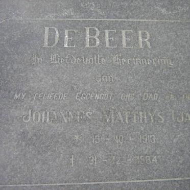 BEER Johannes Matthys, de 1913-1984 &amp; Hester Hendrina AUCAMP 1916-1997 