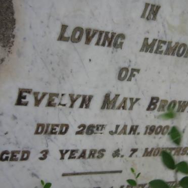 BROWN Evelyn May -1900