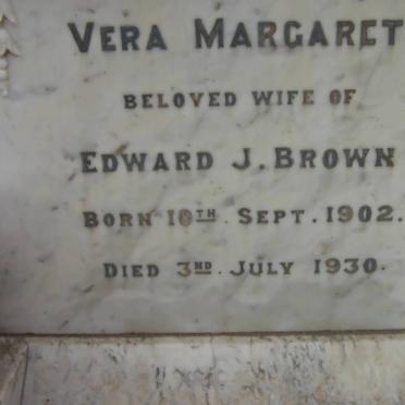 BROWN Vera Margaret 1902-1930