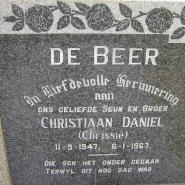 BEER Christiaan Daniel, de 1947-1967