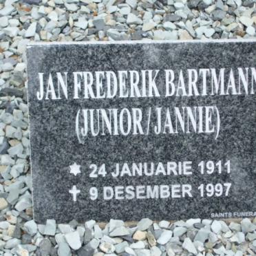 BARTMANN Jan Frederik 1911-1887