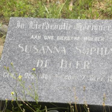 BEER Susanna Sophia, de 1868-1955