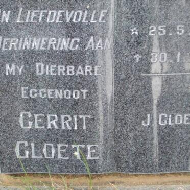 CLOETE Gerrit 1906-1976