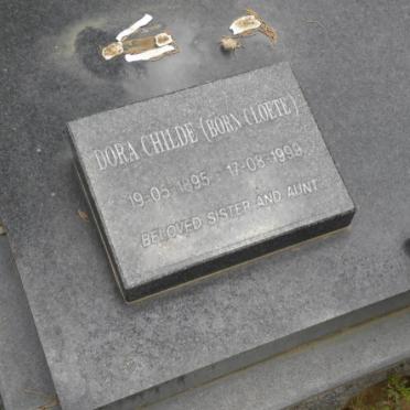 CHILDE Dora nee CLOETE 1895-1999