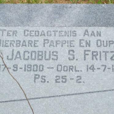 FRITZ ?an Jacobus S. 1900-1967