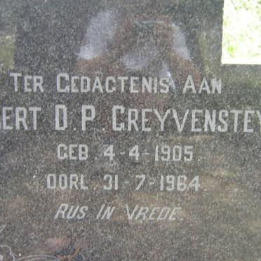 GREYVENSTEYN Gert D.P. 1905-1964