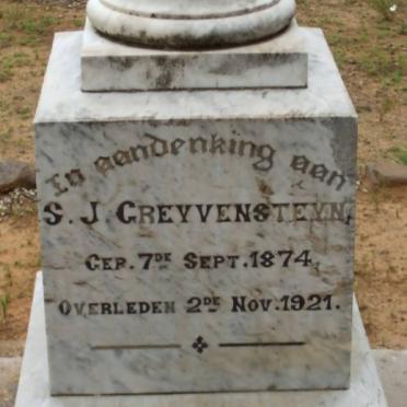 GREYVENSTEYN S.J. 1874-1921