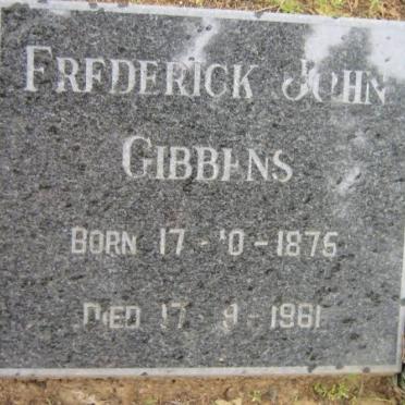 GIBBENS Frederick John 1875-1961