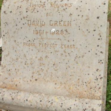 GREEN David 1861-1928
