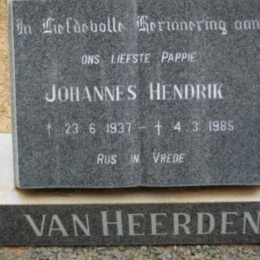 HEERDEN Johannes Hendrik, van 1937-1985
