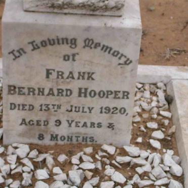 HOOPER Frank Bernard -1920