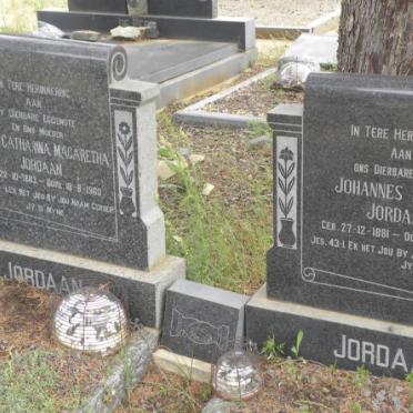 JORDAAN Johannes Petrus 1881-1971 &amp; Maria Catharina Magaretha 1883-1960