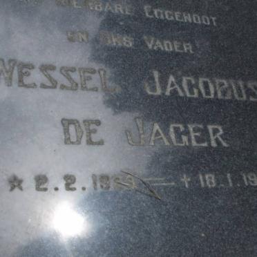 JAGER Wessel Jacobus, de 1935-1975